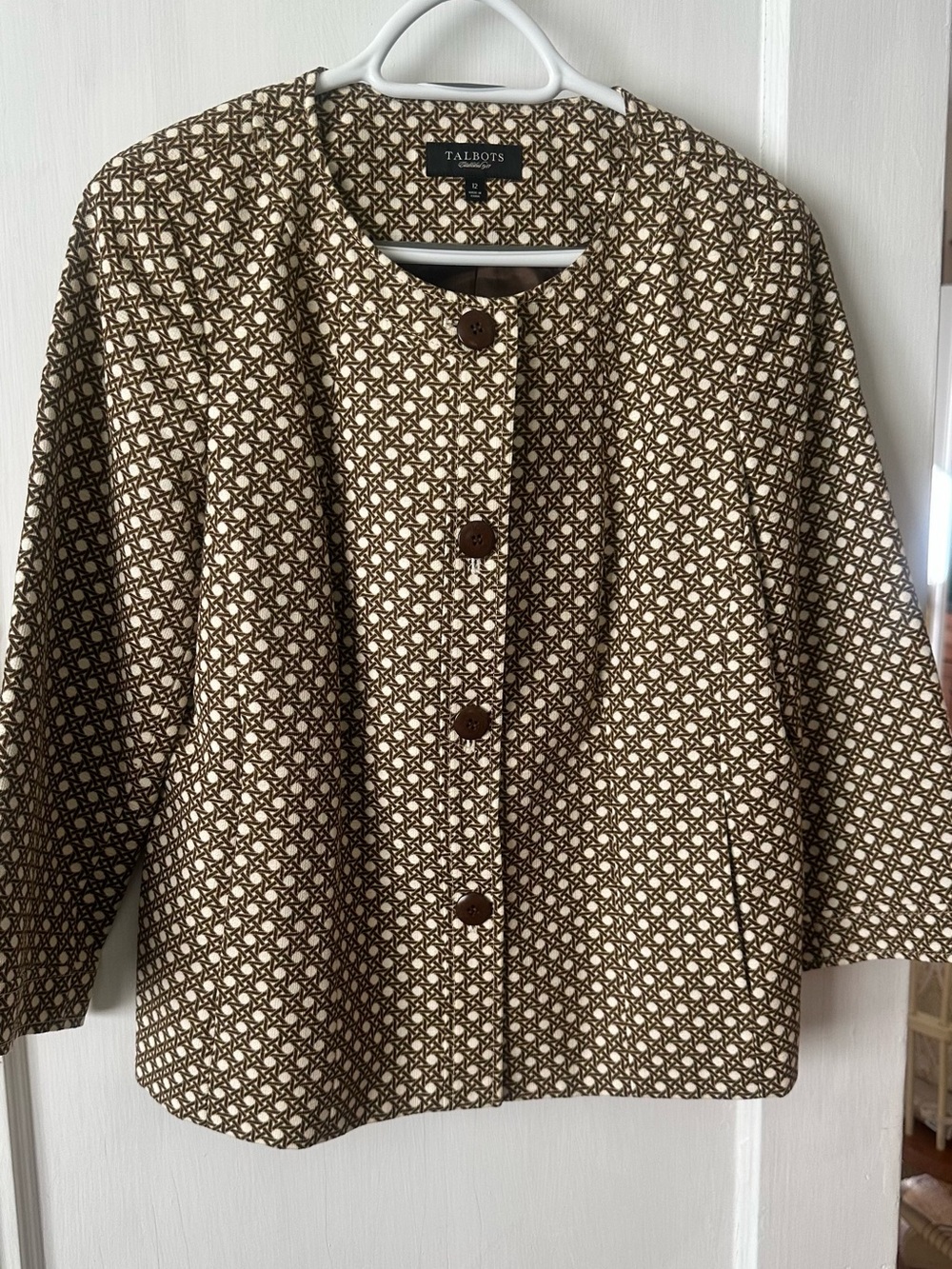 Talbots cropped jacket